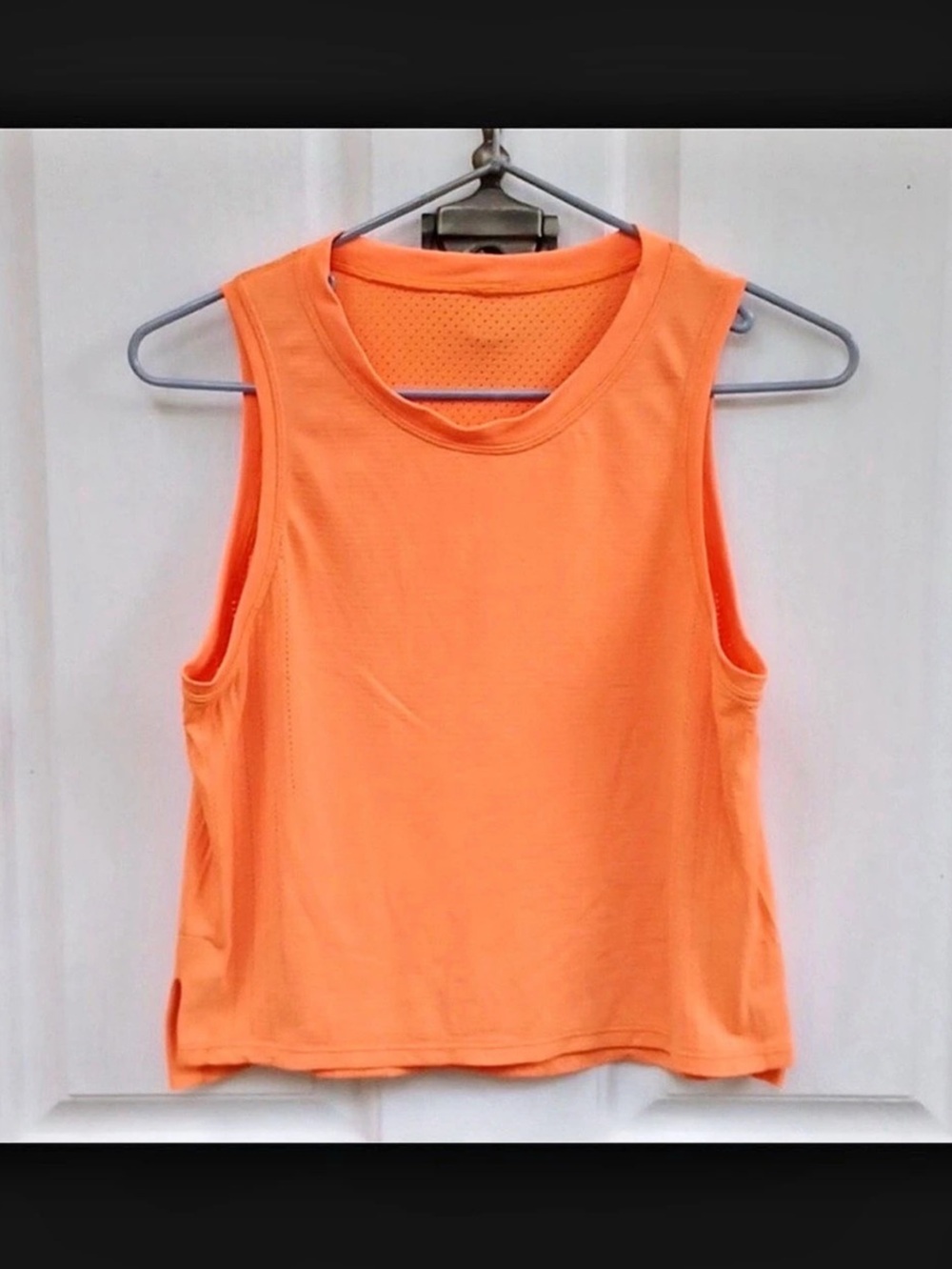 lululemon Orange Mesh Athletic Tank